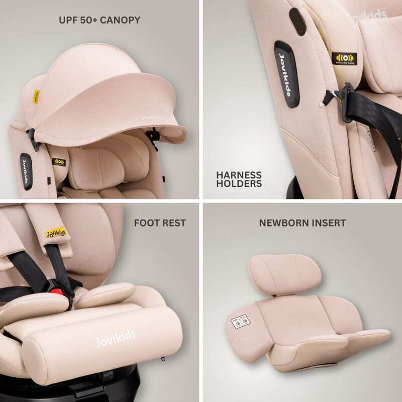 JoviKids Ranger 2 i-Size Car Seat with Leg Extension Cushion - Rosewood