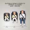 JoviKids Leon ISOFIX Booster Car Seat R129 i-Size Group 2/3 (15 Months to 12 Years) Twilight