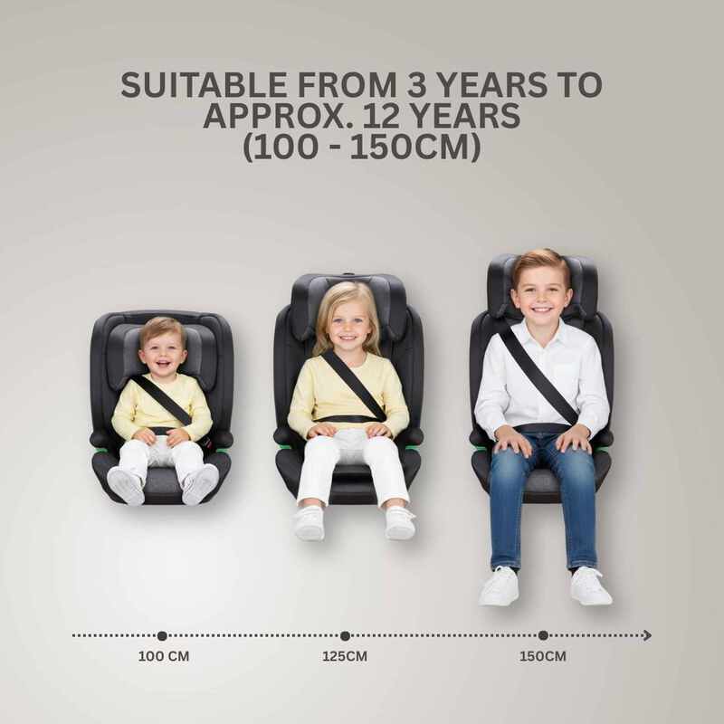 JoviKids Leon ISOFIX Booster Car Seat R129 i-Size Group 2/3 (15 Months to 12 Years) Twilight