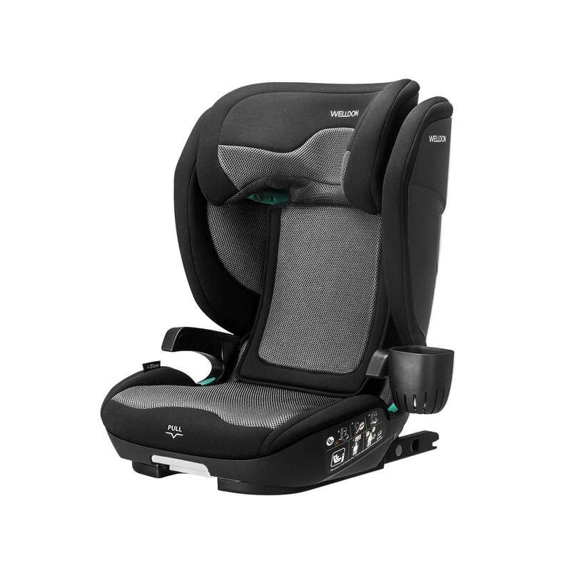 Welldon Cocoon Travel 2 High Back Booster Car Seat – Ebony Black