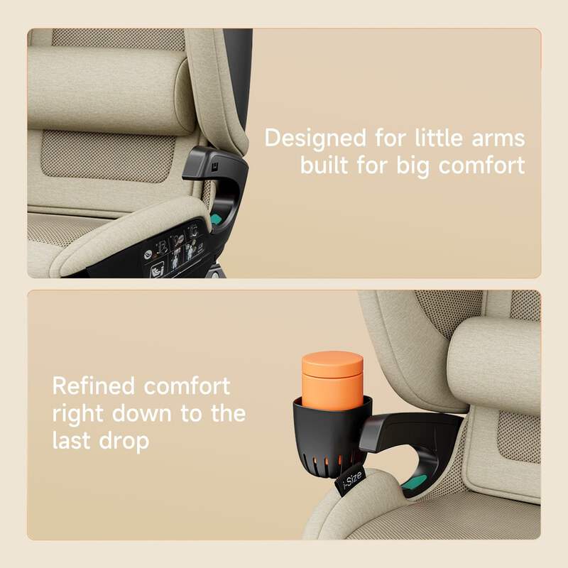 Welldon Cocoon Travel 2 High Back Booster Car Seat – Sahara Beige