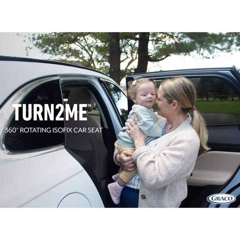 Graco Turn2Me Child Car Seat Group 0+/1 R44 with Isofix and 360° Rotating Black