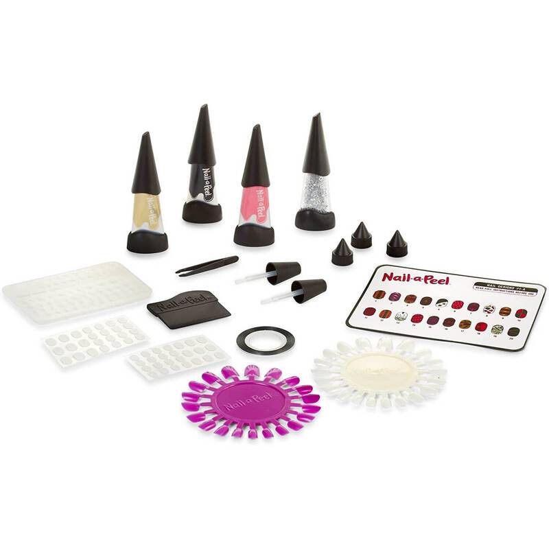MGA Nail-a-Peel 3D Manicure Theme Sugar Rush Rock Out Kits w/ 50+ Designs, Girly