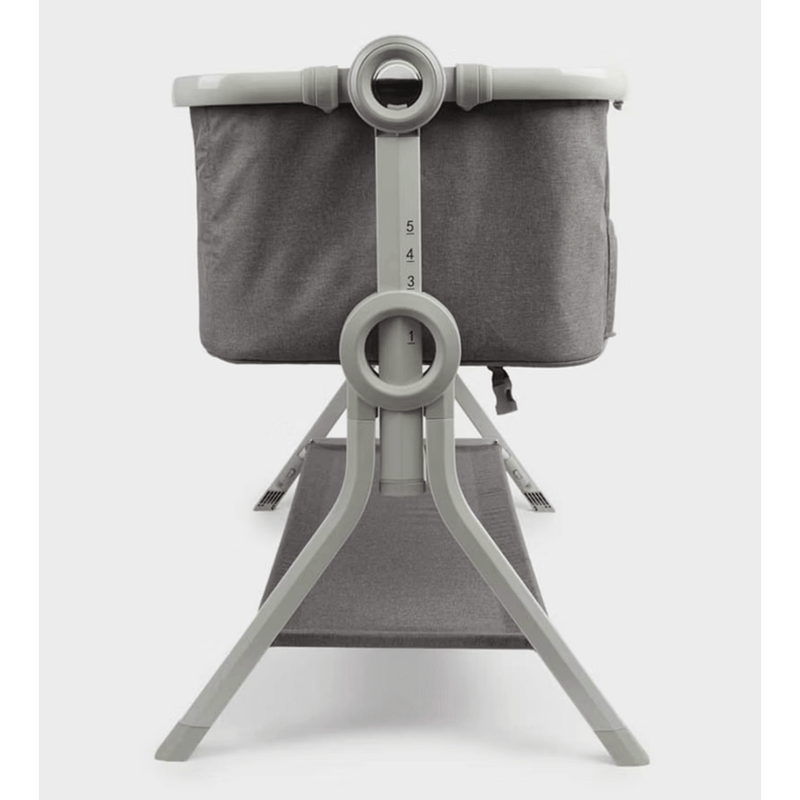 Mothercare Co Sleeper Crib Bedside Baby Standard Folding Portable w/Stand - Grey