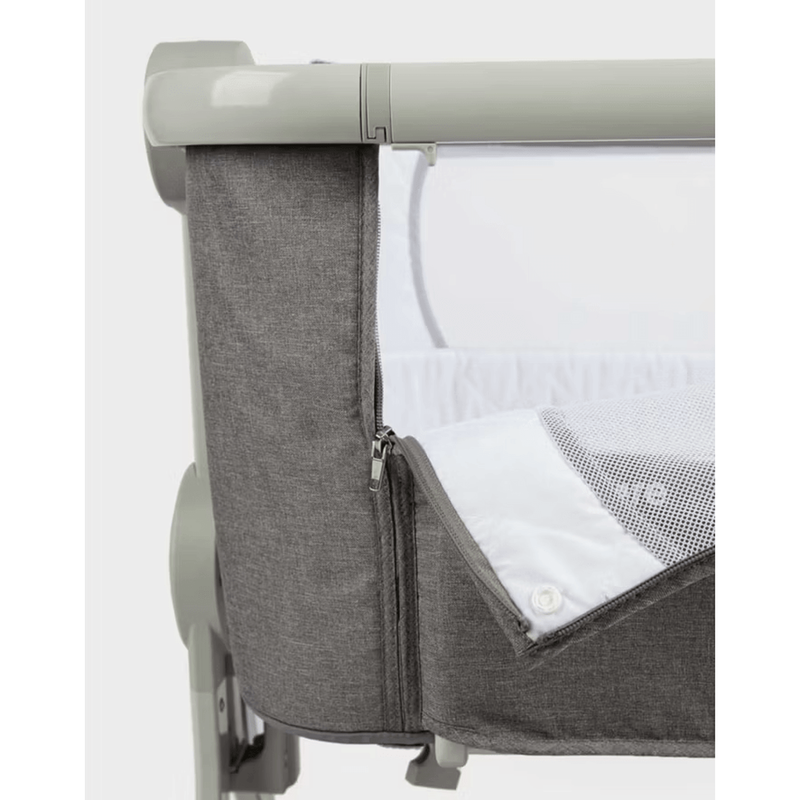 Mothercare Co Sleeper Crib Bedside Baby Standard Folding Portable w/Stand - Grey