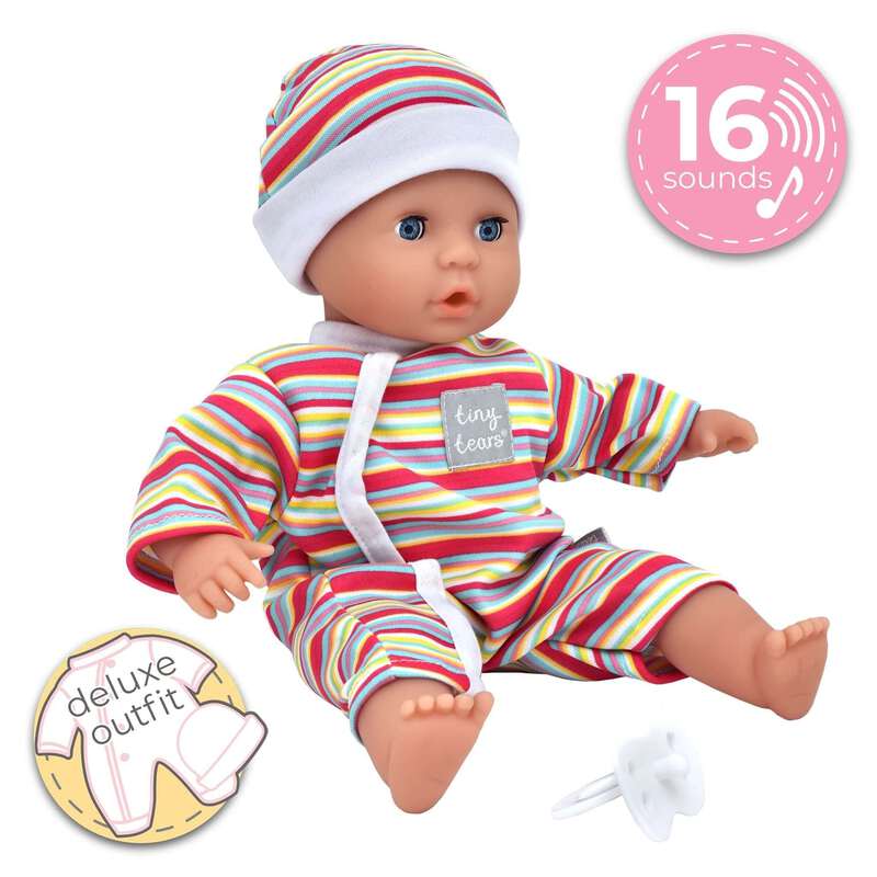Tiny Tears Baby Doll 12'' Teeny with 16 Sounds