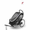 Cybex Zeno Bike Trailer & Pushchair – All Black