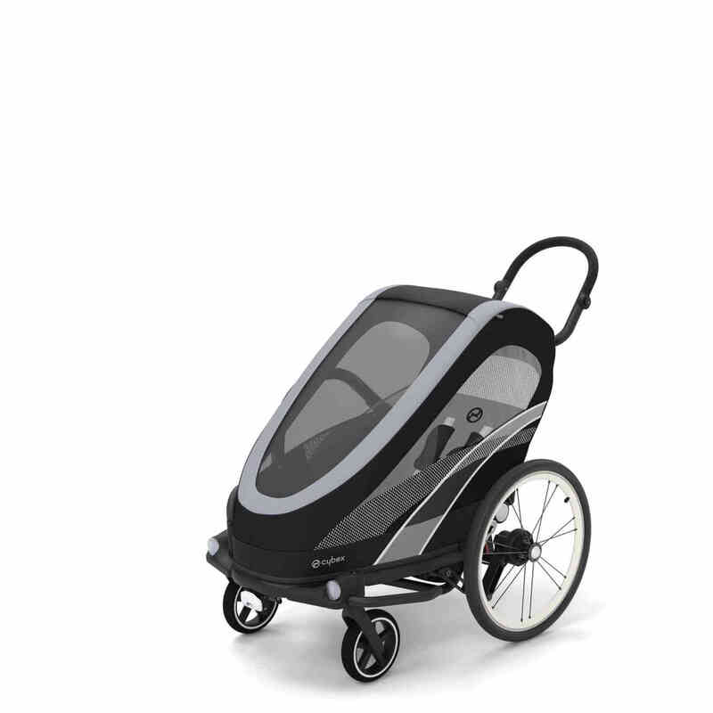 Cybex Zeno Bike Trailer & Pushchair – All Black