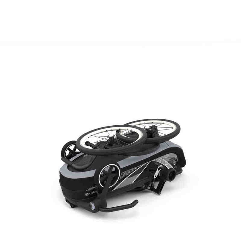 Cybex Zeno Bike Trailer & Pushchair – All Black