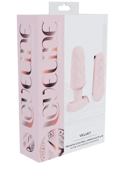 Loveline Velvet Silicone Rechargeable Vibrating Anal Plug with Remote | eBay