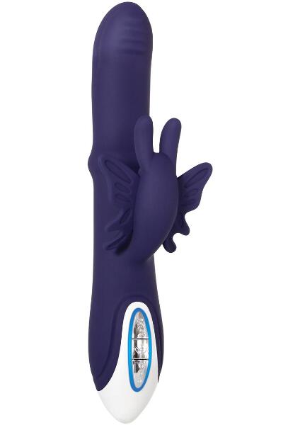 Put A Ring On It Rechargeable Silicone Vibrator with Sliding Shaft Ring |  eBay