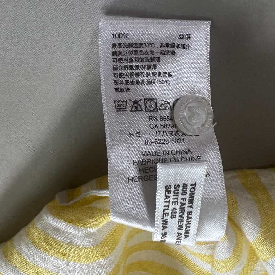 シュアラインa TOMMY BAHAMA Women's Cabana Stripe Shirt Sleeveless Island Sun