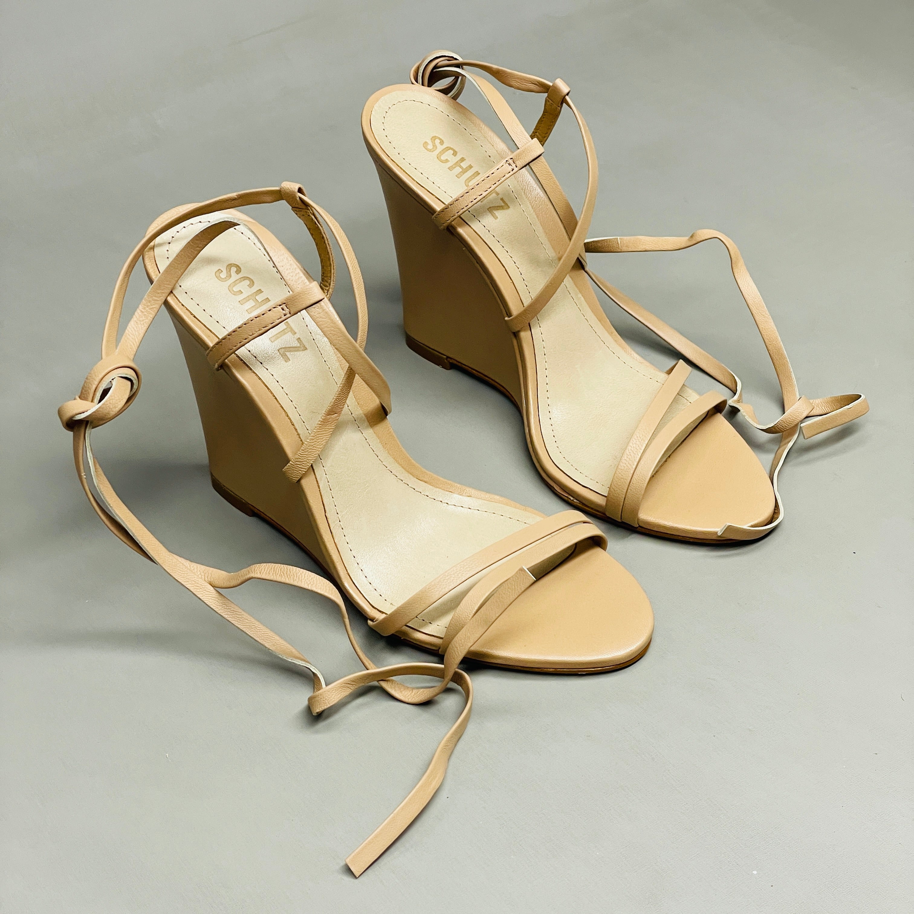 Schutz queren leather sandals new arrivals