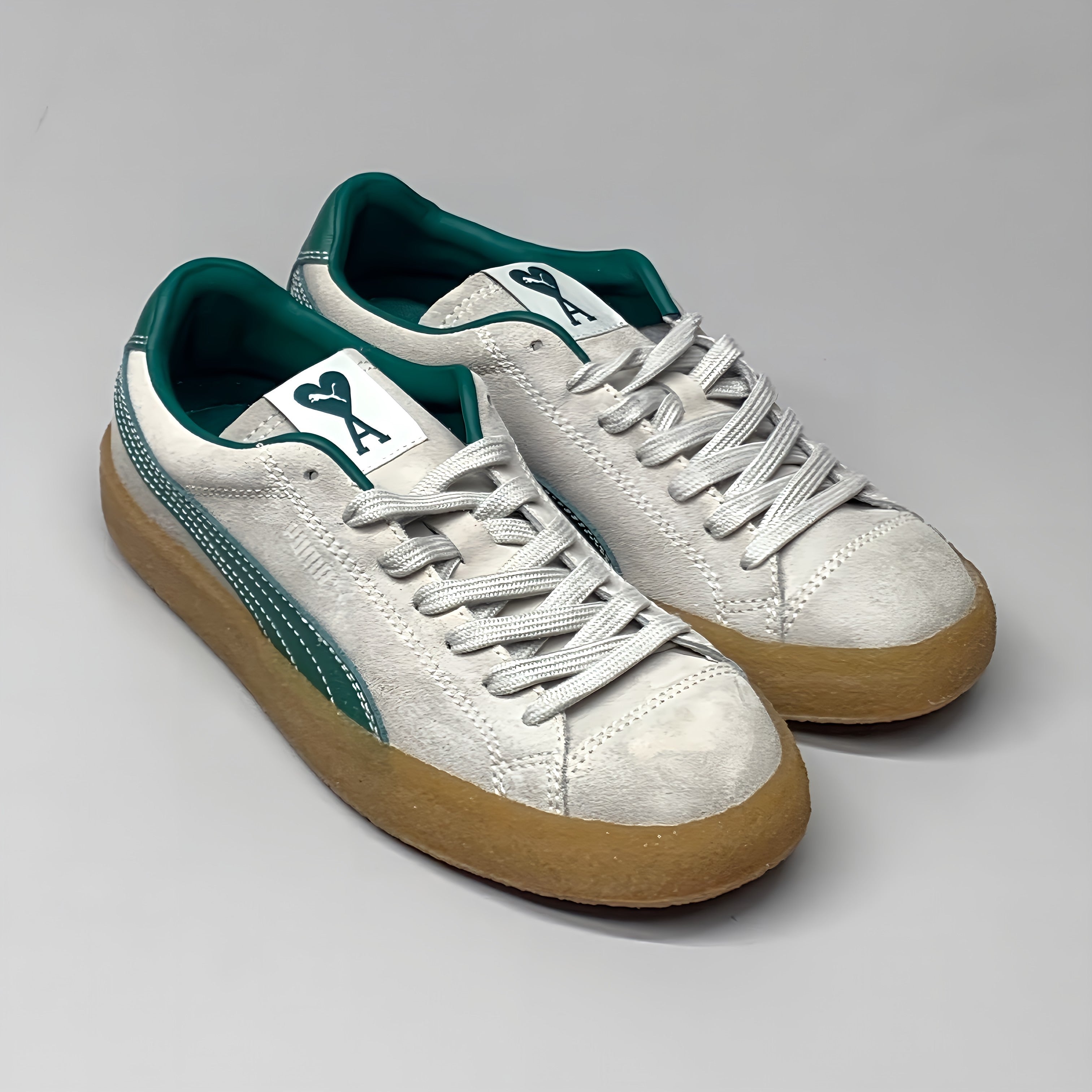 ◆正規品鑑定◆AMI X PUMA SUEDE CREPE PRISTINE◆送料無料◆ PUMA x AMI SUEDE CREPE☆コラボ☆兼用☆PRISTINE (PUMA
