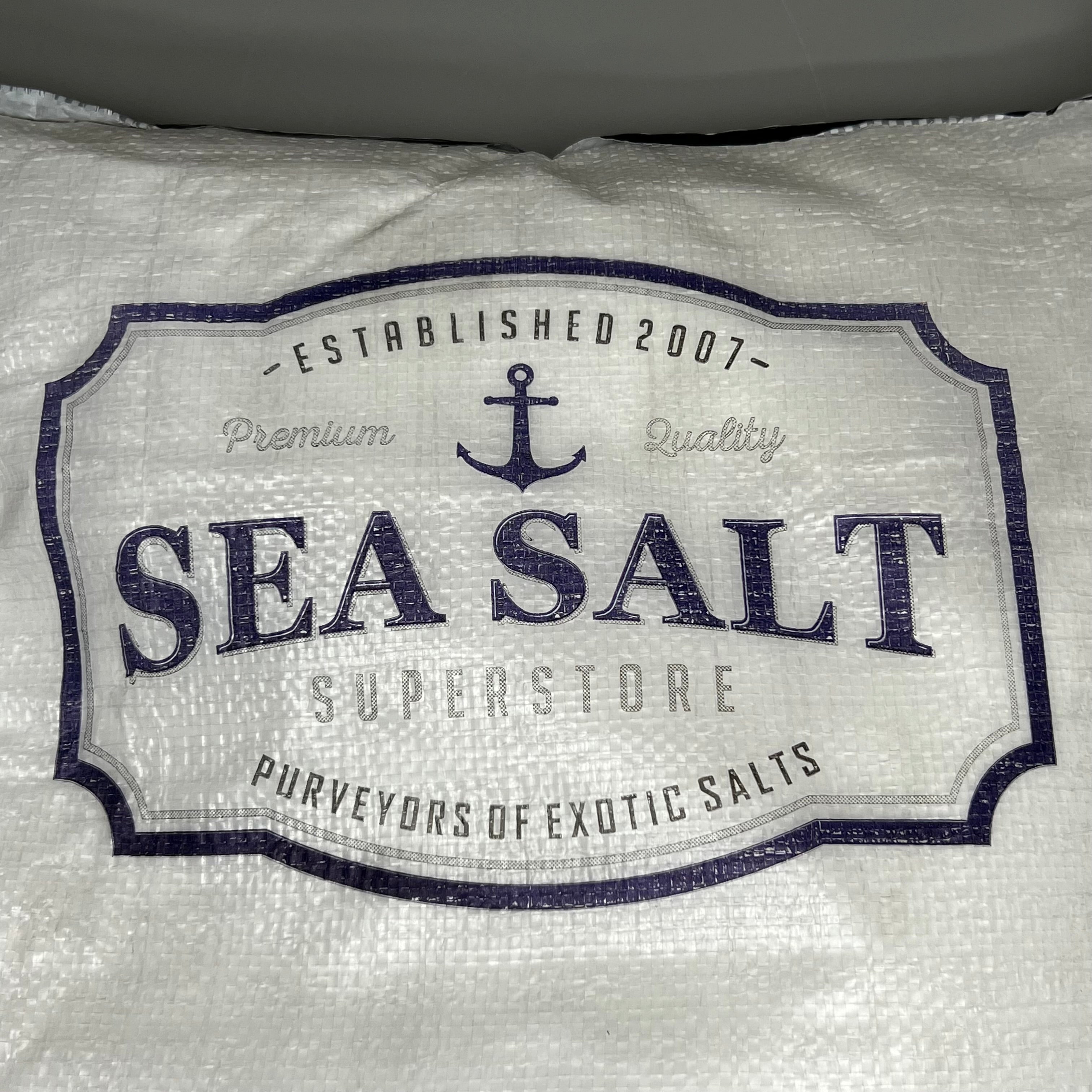 SEA SALT SUPERSTORE (50 LBS) All Natural Kosher Fine Grain Sea