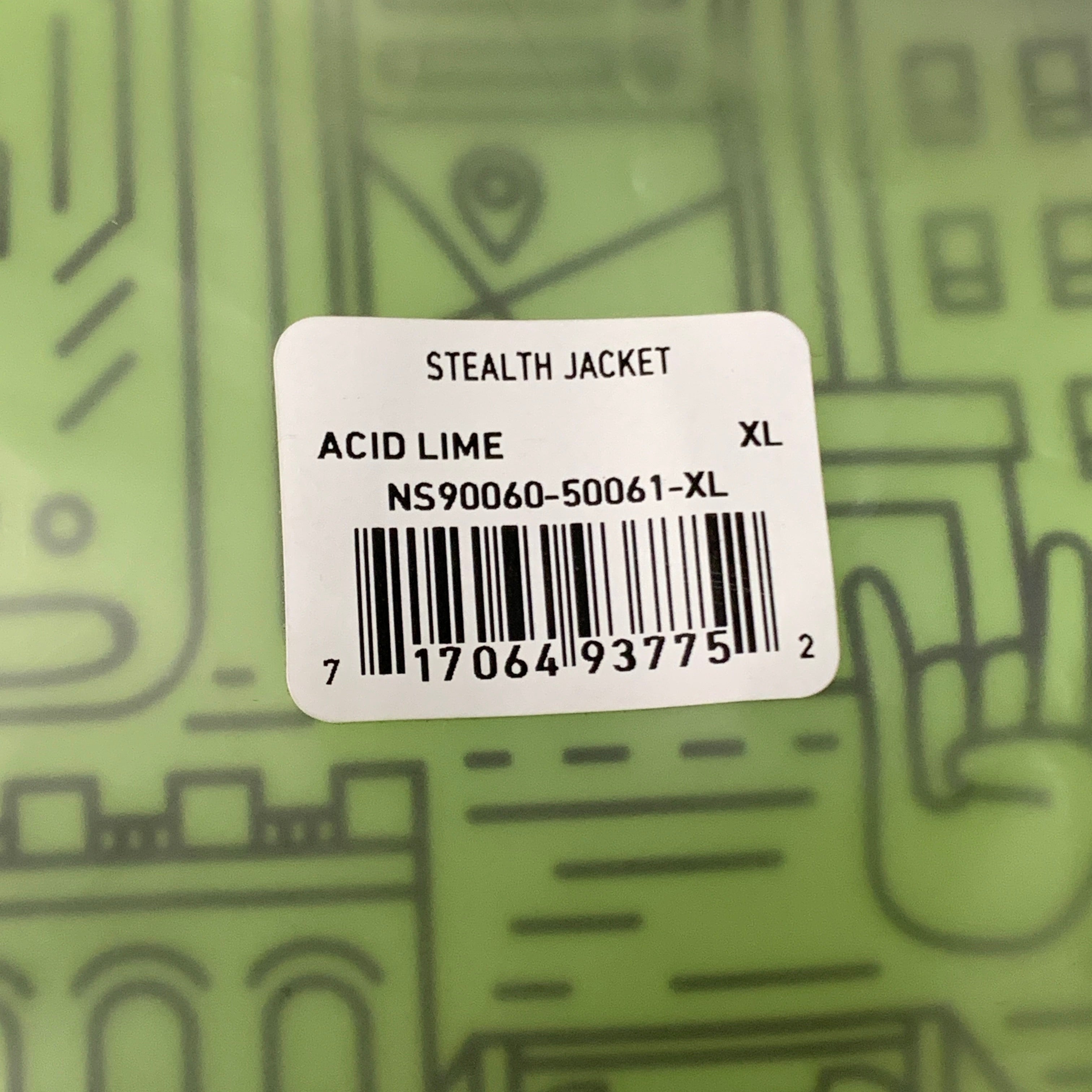 NATHAN Stealth Jacket W/ Hood Women's Acid Lime Size XL NS90060