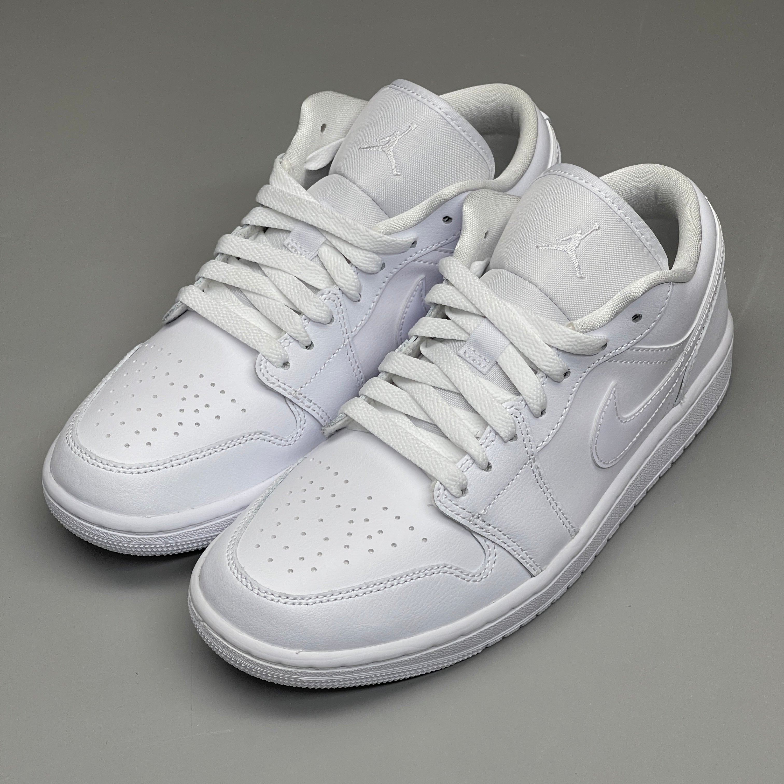 Nike Air Jordan 1 Low Triple White 553558-136 Mens New | eBay