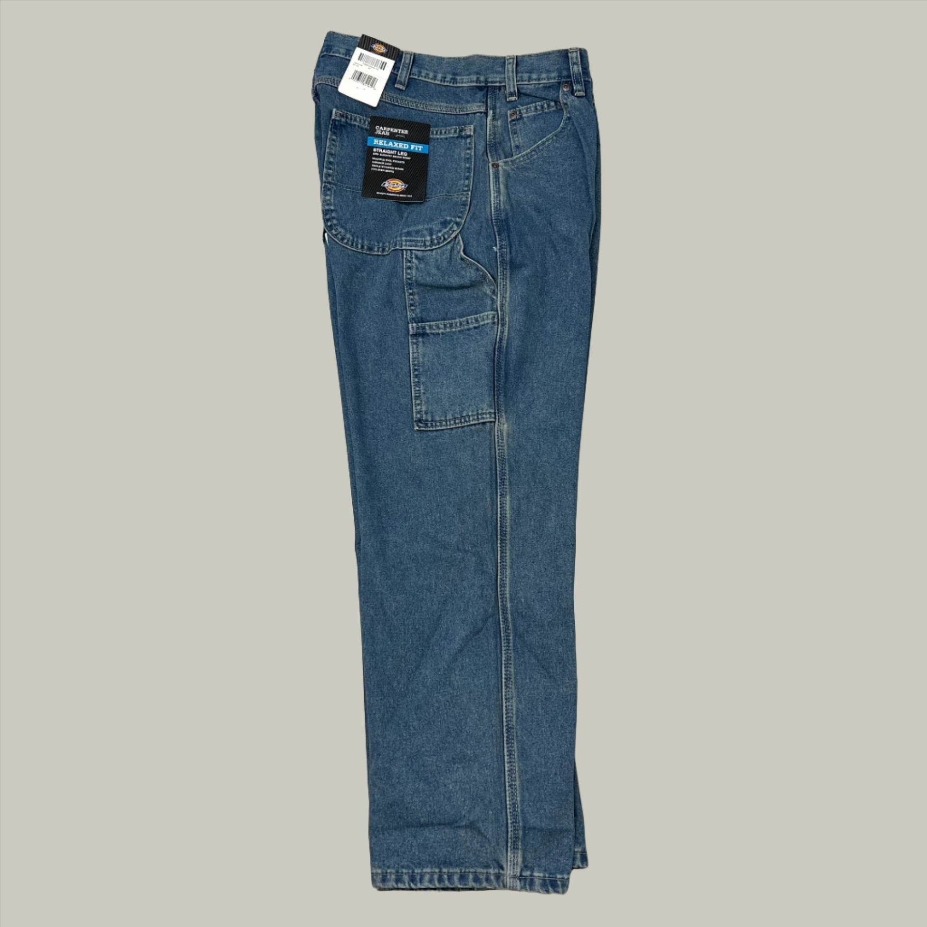 DICKIES Relaxed Fit Carpenter Jean Mns Sz 34X30 Heritage Tinted