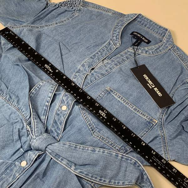 VERONICA BEARD Jeans Women's Dunn Mini Dress Sz-12 Iceberg J24067101286IC |  eBay