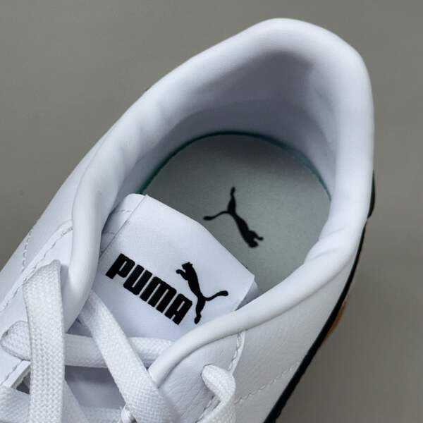PUMA Club 5v5 Sneaker Suede Rubber Women's Sz 9 White/Black