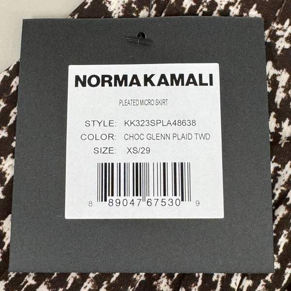 アイアム NORMA KAMALI Silky Jersey Pleated Micro Skirt Unlined Women's Sz S