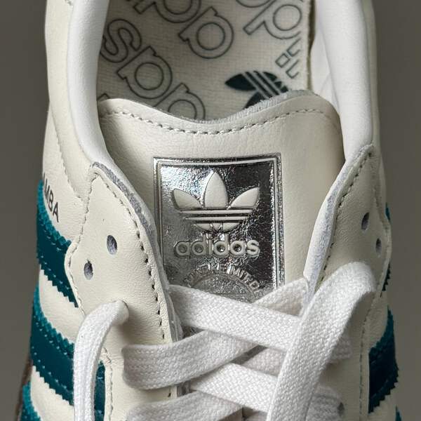 ADIDAS Samba OG W Cloud Women's Sz 7.5 White, Legacy Teal