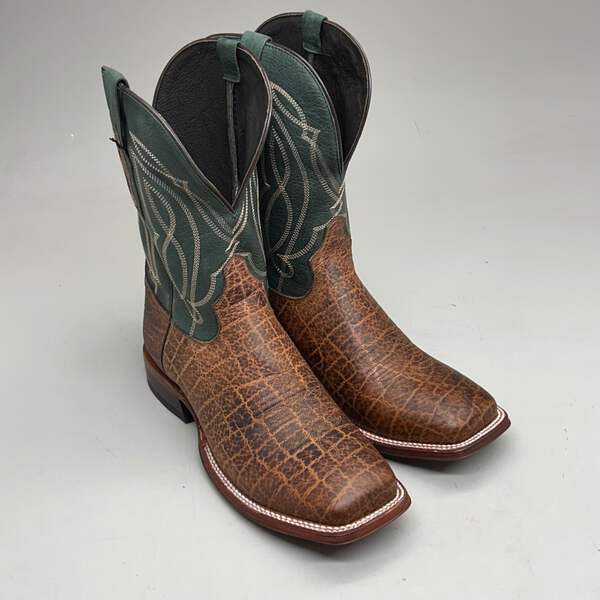 Tony Lama Tapadera Walnut Elephant Print Cowhide Style #TL317