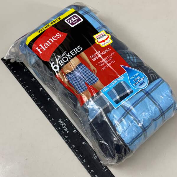 HANES (6 PACK!) Men's Cool Comfort Boxer Briefs Sz 2XL 44-46