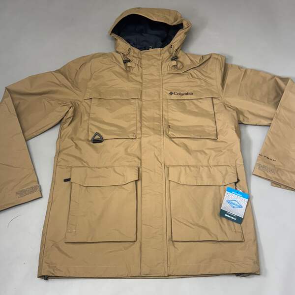 ジャケット・アウター Remploy Ltd. JACKET. OVERALL 190/100 COLUMBIA Waterproof Breathable Landroamer Jacket Men's Sz XL Delta