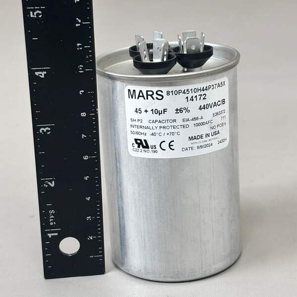 MARS JARD Motor Run Capacitor Dual Voltage Rated 45/10 MFD