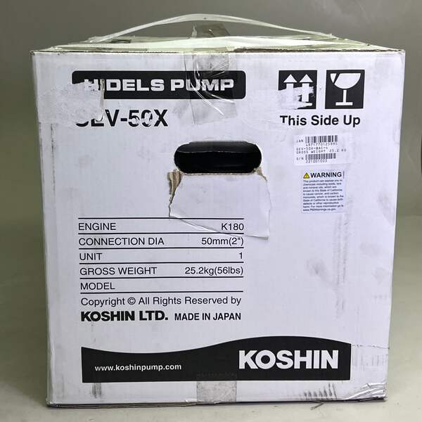 KOSHIN K180-3 Water Pump Sz 18