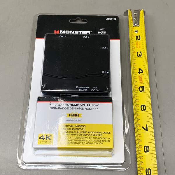 MONSTER 4K 4-Way HDMI Splitter 3