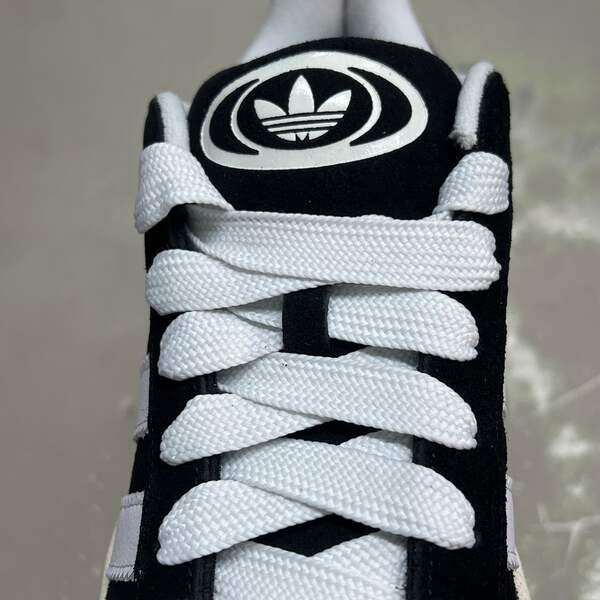ADIDAS Campus 00s Fat Lace Sneaker Men's Sz 10 Core Black/Cloud