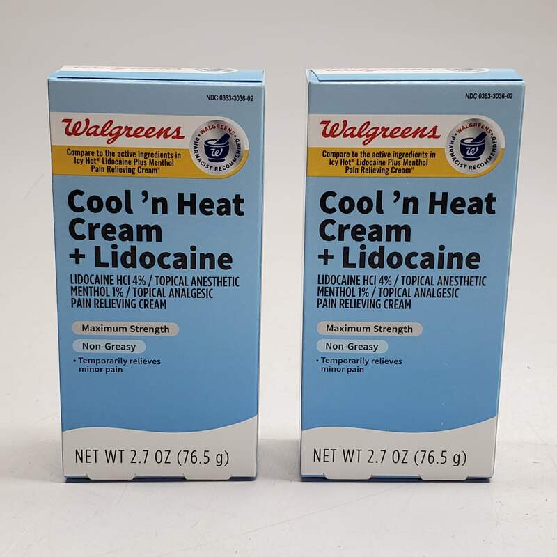 3セット WALGREENS (2 Pack) Cool'n Heat Cream + Lidocaine Topical