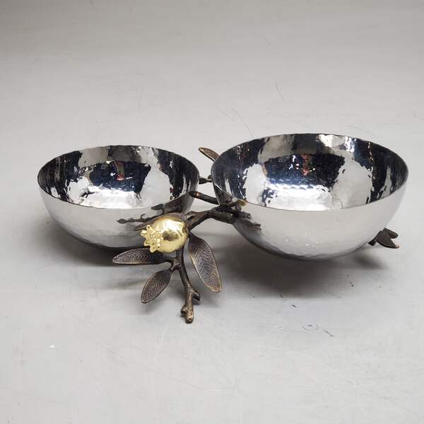 MICHAEL ARAM Pomegranate Double Dish Decorative Serving Bowls