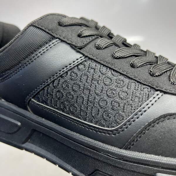 HUGO BOSS スニーカー HUGO BOSS Shoe Lace Up Trainers W/ Monogram Detailing Men's EU Sz