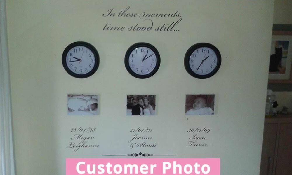 In These Moments Time Stood Still Wall Decal Wall Sticker Wall Chick Decal Art S Ebay
