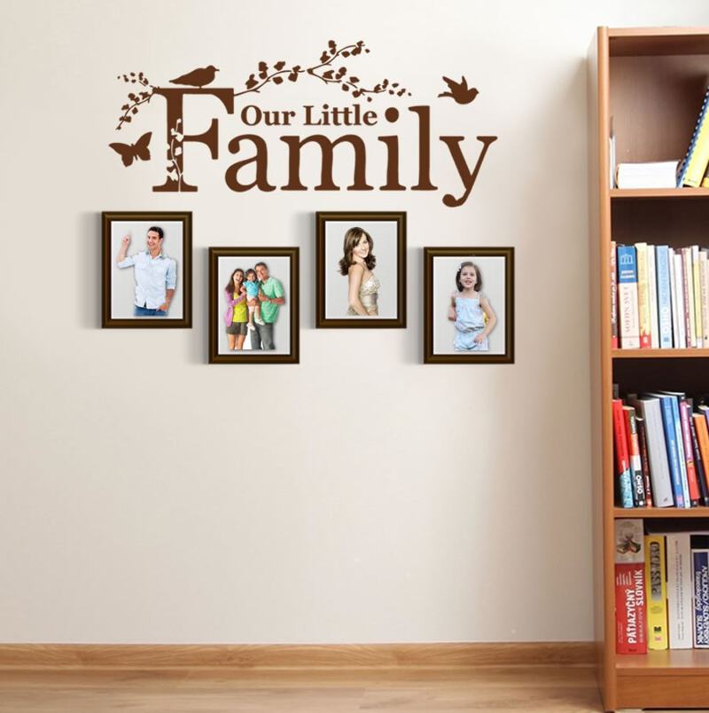 Notre Petite Famille Autocollant Mural Mur Chick Decal Art Sticker Citation Ebay