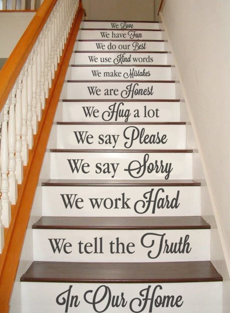 Dans Notre Maison Escaliers Autocollant Mural Mur Chick Decal Art Sticker Citation Ebay Dans Notre Maison Escaliers Autocollant Mural Mur Chick Decal Art Sticker Citation Ebay