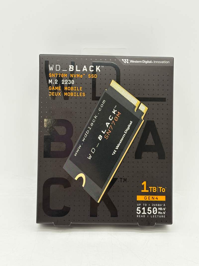 Western Digital WD BLACK SN770 1TB M.2 NVMe Internal SSD - New In
