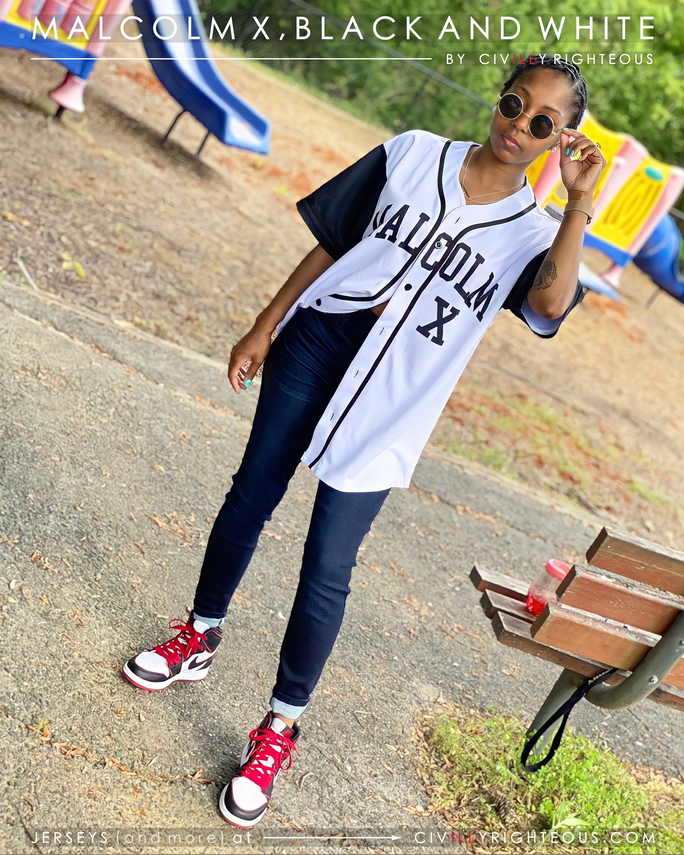 Malcolm X, Black and White - Baseball Jersey | eBay