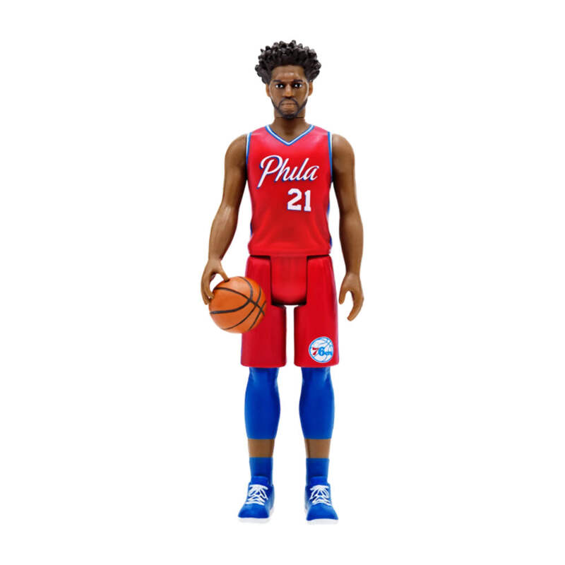 Joel Embiid Philadelphia 76ers Red Stat Supersports Collectable ReAction 