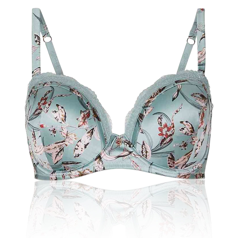 BNWT ROSIE FOR AUTOGRAPH LUXURIOUS SILK /& LACE PADDED BALCONY BRA SIZE 32C £26