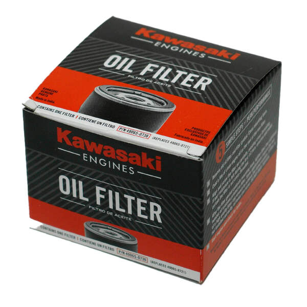 6PK Genuine OEM Kawasaki 49065-0736 Oil Filters 4906-50721 49065