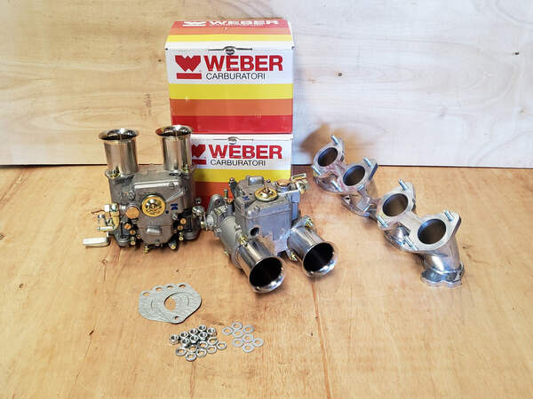 Volvo B19 B21 B23 B230 Engines - Twin WEBER 45 DCOE Carburetor Set