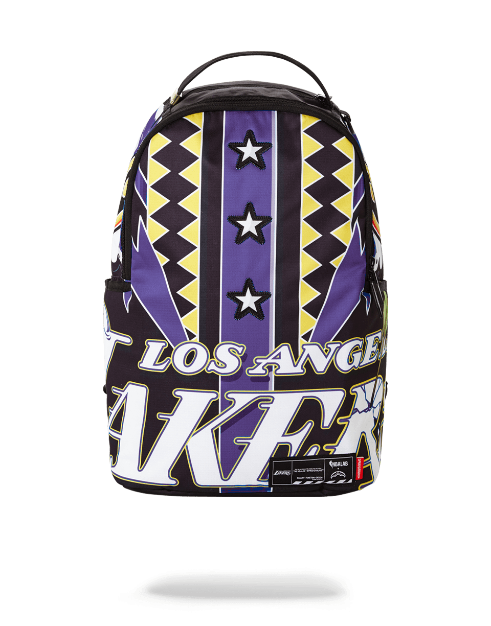 sprayground lakers backpack