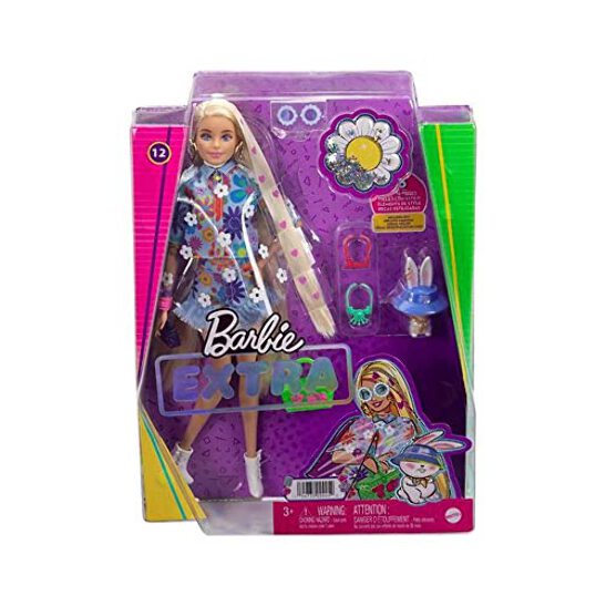 Barbie Extra Doll #12 in Floral 2-Piece Fashion & Accessories