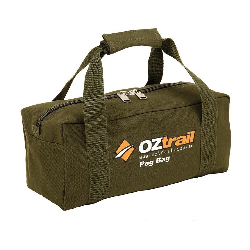 OZtrail Canvas Peg Bag SECURELY STORE & CARRY TENT PEGS & TOOLS