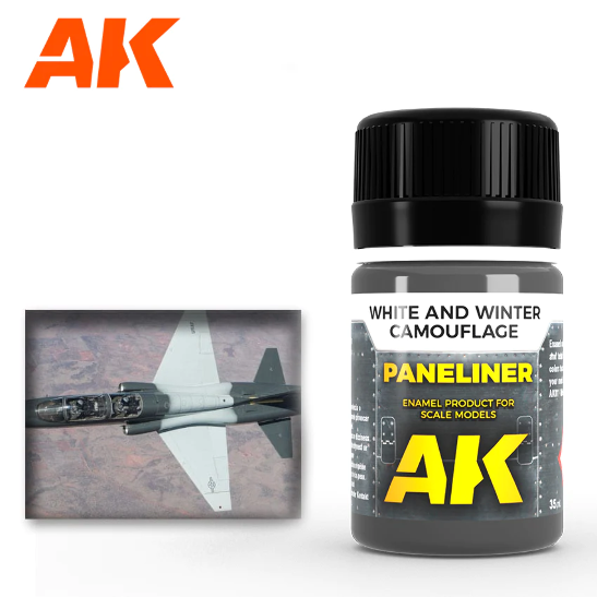AK Interactive Air Series Panel Liner White & Winter