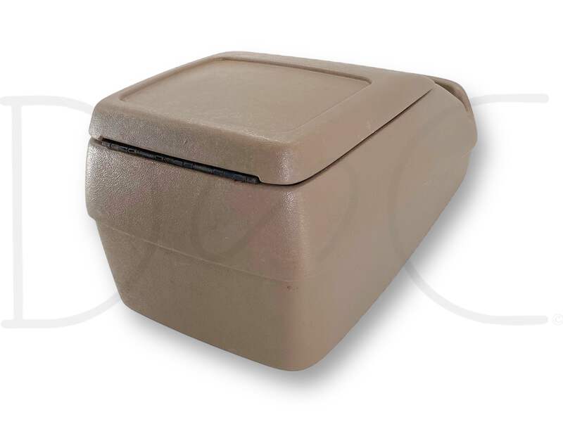 92-97 Ford F250 F350 Truck Center Console Floor Storage Mocha Tan